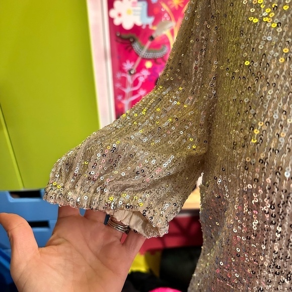 Lipsy new with tags dressy shirt glitters woman's size XS - Picture 3 of 8